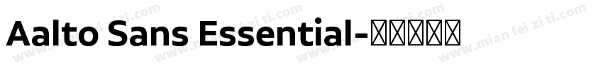Aalto Sans Essential字体转换